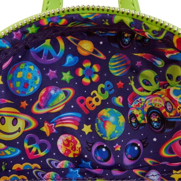 Lisa Frank Alien backpack glow in the dark NWT - Picture 7 of 10